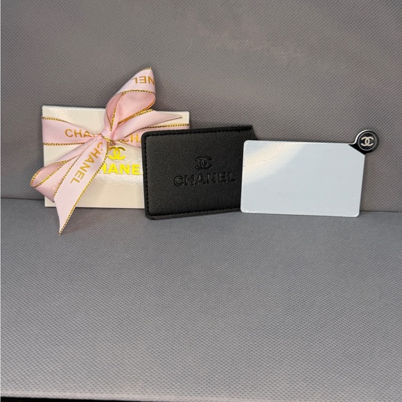 CHANEL Black Card Holder & Mirror Set | Gift w/ Purchase | New - Picture 2 of 3